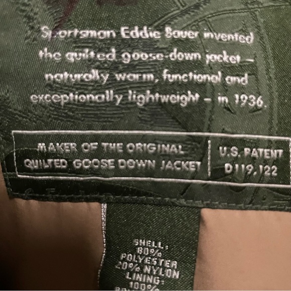 Eddie Bauer‎ Gold Goose Down Full Zip Puffer Vest Small - Picture 8 of 9